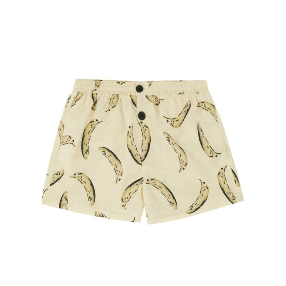 JACQUEMUS Men's Beachwear Shorts with Banana Print Men Beige